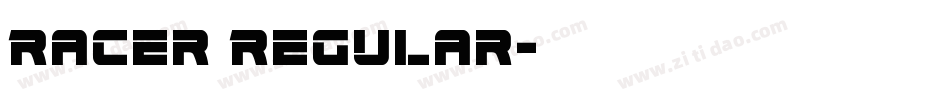 Racer Regular字体转换
